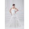 Fantastic Sleeveless A-Line One-Shoulder Satin Organza Wedding Dresses 2031182