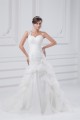Fantastic Sleeveless A-Line One-Shoulder Satin Organza Wedding Dresses 2031182 Fantastic Sleeveless A-Line One-Shoulder Satin Organza Wedding Dresses 2031182