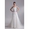 Fantastic Sleeveless Satin Organza A-Line Strapless Wedding Dresses 2031183