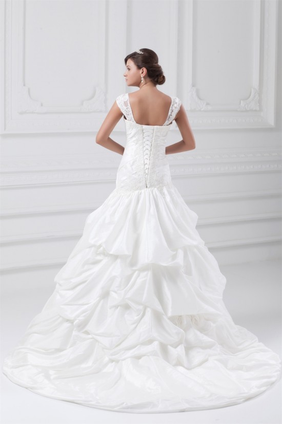 Fantastic Straps Sleeveless A-Line Taffeta Wedding Dresses 2031184 Fantastic Straps Sleeveless A-Line Taffeta Wedding Dresses 2031184