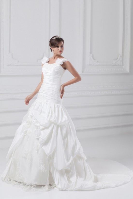 Fantastic Straps Sleeveless A-Line Taffeta Wedding Dresses 2031184 Fantastic Straps Sleeveless A-Line Taffeta Wedding Dresses 2031184