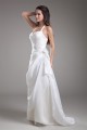 Fantastic Taffeta Sleeveless Sheath/Column Halter Wedding Dresses 2031186 Fantastic Taffeta Sleeveless Sheath/Column Halter Wedding Dresses 2031186