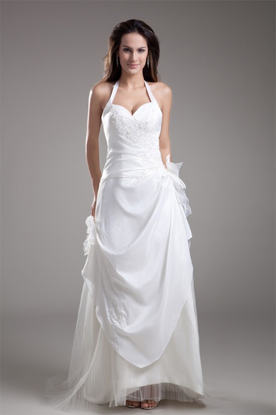 Fantastic Taffeta Sleeveless Sheath/Column Halter Wedding Dresses 2031186 Fantastic Taffeta Sleeveless Sheath/Column Halter Wedding Dresses 2031186