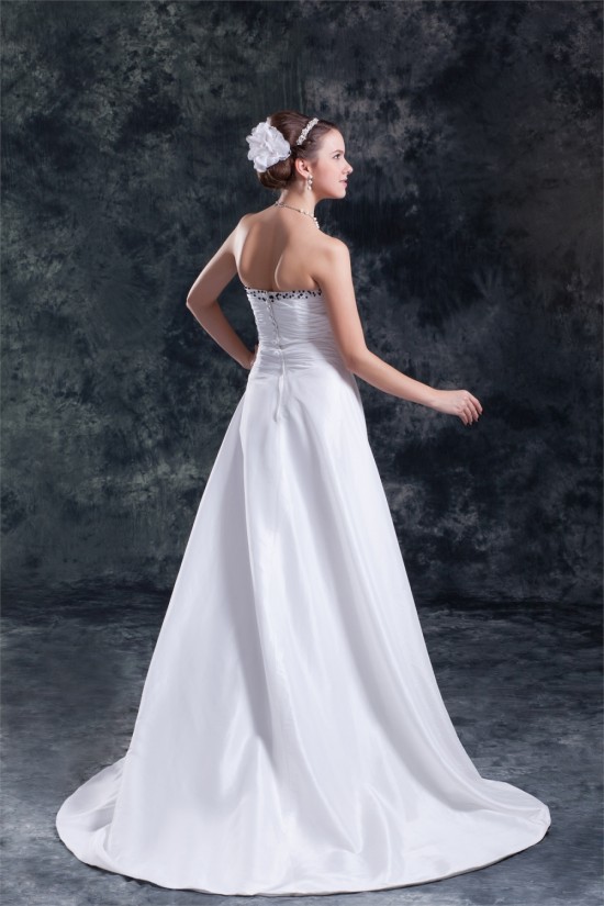 Fantastic Taffeta Sweetheart A-Line Sleeveless Beaded Wedding Dresses 2031187 Fantastic Taffeta Sweetheart A-Line Sleeveless Beaded Wedding Dresses 2031187