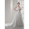 A-Line Square Chapel Train Beaded Wedding Dresses 2030119