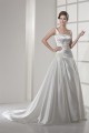 A-Line Square Chapel Train Beaded Wedding Dresses 2030119 A-Line Square Chapel Train Beaded Wedding Dresses 2030119