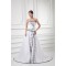 Fashionable Satin Sweetheart Sleeveless A-Line Best Wedding Dresses 2031193