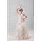 Fashionable Sleeveless Ball Gown Satin Halter Wedding Dresses with Color 2031194
