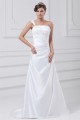 Fashionable Sleeveless One-Shoulder Satin A-Line Best Wedding Dresses 2031195 Fashionable Sleeveless One-Shoulder Satin A-Line Best Wedding Dresses 2031195