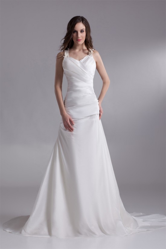 Fashionable Straps Sleeveless A-Line Taffeta New Arrival Wedding Dresses 2031197 Fashionable Straps Sleeveless A-Line Taffeta New Arrival Wedding Dresses 2031197