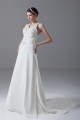 A-Line Chiffon Satin Halter Sleeveless Wedding Dresses 2031198 A-Line Chiffon Satin Halter Sleeveless Wedding Dresses 2031198
