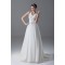 A-Line Chiffon Satin Halter Sleeveless Wedding Dresses 2031198