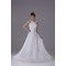 Elegant A-Line Chiffon Silk like Satin Straps Beaded Wedding Dresses 2030120