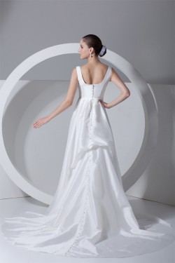 A-Line Square Sleeveless New Arrival Wedding Dresses 2031201