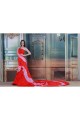 One-Shoulder Satin Sleeveless A-Line Wedding Dresses 2031204