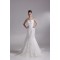 Trumpet/Mermaid Satin Lace Taffeta Sweetheart Sleeveless Wedding Dresses 2031205
