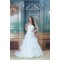 Satin Organza Short Sleeve Mermaid/Trumpet Wedding Dresses 2031206