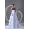 Sleeveless Strapless A-Line Satin Organza Wedding Dresses 2031209