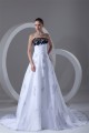 Sleeveless Strapless A-Line Satin Organza Wedding Dresses 2031209 Sleeveless Strapless A-Line Satin Organza Wedding Dresses 2031209