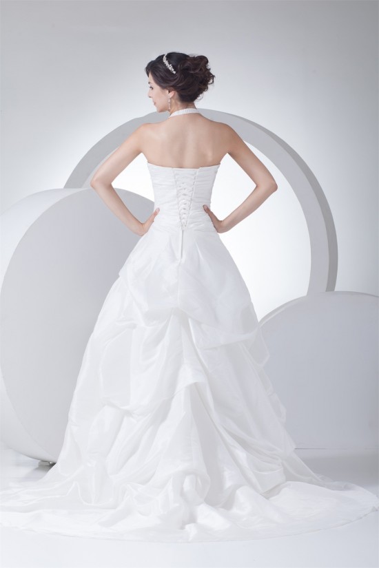 Elegant Halter Sleeveless Princess Beaded Wedding Dresses 2030121 Elegant Halter Sleeveless Princess Beaded Wedding Dresses 2030121