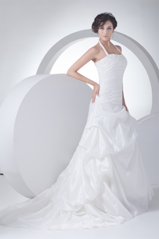 Elegant Halter Sleeveless Princess Beaded Wedding Dresses 2030121 Elegant Halter Sleeveless Princess Beaded Wedding Dresses 2030121