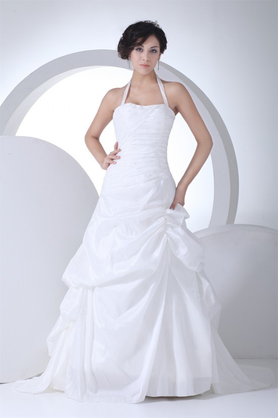 Elegant Halter Sleeveless Princess Beaded Wedding Dresses 2030121 Elegant Halter Sleeveless Princess Beaded Wedding Dresses 2030121