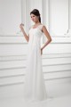 Sleeveless V-Neck Chiffon Elastic Woven Satin Wedding Dresses 2031210 Sleeveless V-Neck Chiffon Elastic Woven Satin Wedding Dresses 2031210