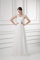 Sleeveless V-Neck Chiffon Elastic Woven Satin Wedding Dresses 2031210 Sleeveless V-Neck Chiffon Elastic Woven Satin Wedding Dresses 2031210