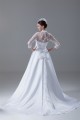 Great Long Sleeve High-Neck Satin Lace A-Line Wedding Dresses 2031214 Great Long Sleeve High-Neck Satin Lace A-Line Wedding Dresses 2031214