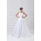 Great Sleeveless A-Line Satin Spaghetti Straps Lace Wedding Dresses 2031216