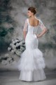 Half Elbow Sleeve Square Satin Lace Fine Netting Trumpet/Mermaid Wedding Dresses 2031220 Half Elbow Sleeve Square Satin Lace Fine Netting Trumpet/Mermaid Wedding Dresses 2031220