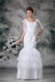 Half Elbow Sleeve Square Satin Lace Fine Netting Trumpet/Mermaid Wedding Dresses 2031220 Half Elbow Sleeve Square Satin Lace Fine Netting Trumpet/Mermaid Wedding Dresses 2031220