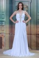 Halter Sleeveless Chiffon Satin Sheath/Column Beaded Wedding Dresses 2031221 Halter Sleeveless Chiffon Satin Sheath/Column Beaded Wedding Dresses 2031221