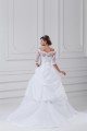 Lace Taffeta A-Line Portrait Half Elbow Sleeve Wedding Dresses with Jackets 2031226 Lace Taffeta A-Line Portrait Half Elbow Sleeve Wedding Dresses with Jackets 2031226