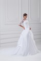 Lace Taffeta A-Line Portrait Half Elbow Sleeve Wedding Dresses with Jackets 2031226 Lace Taffeta A-Line Portrait Half Elbow Sleeve Wedding Dresses with Jackets 2031226