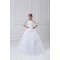 Lace Taffeta A-Line Portrait Half Elbow Sleeve Wedding Dresses with Jackets 2031226