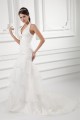 Mermaid/Trumpet Satin Organza Sleeveless New Arrival Wedding Dresses 2031231