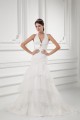 Mermaid/Trumpet Satin Organza Sleeveless New Arrival Wedding Dresses 2031231