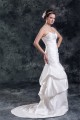 Mermaid/Trumpet Sleeveless Satin Sweetheart New Arrival Wedding Dresses 2031237