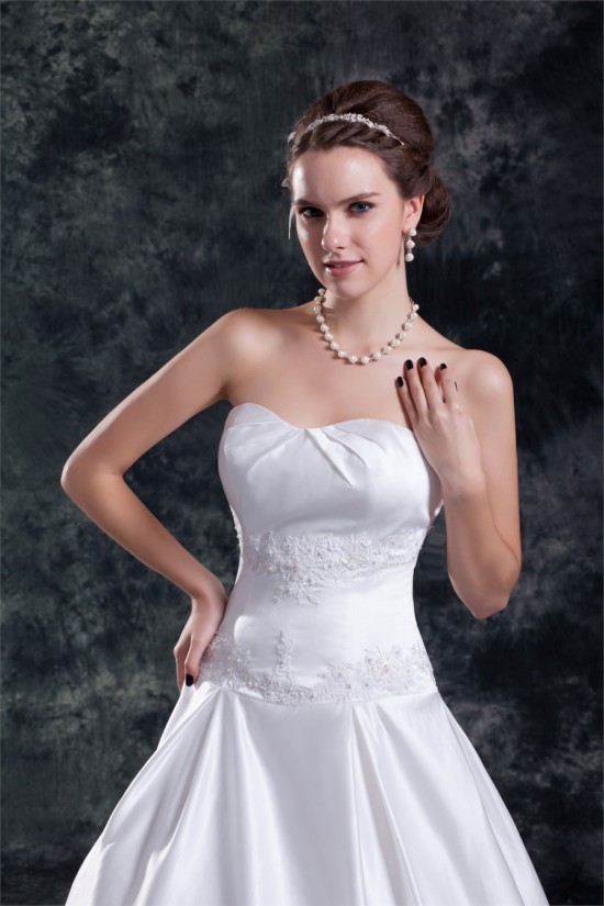 New Arrival Satin A-Line Sleeveless Sweetheart Wedding Dresses 2031246 New Arrival Satin A-Line Sleeveless Sweetheart Wedding Dresses 2031246