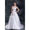 New Arrival Satin A-Line Sleeveless Sweetheart Wedding Dresses 2031246