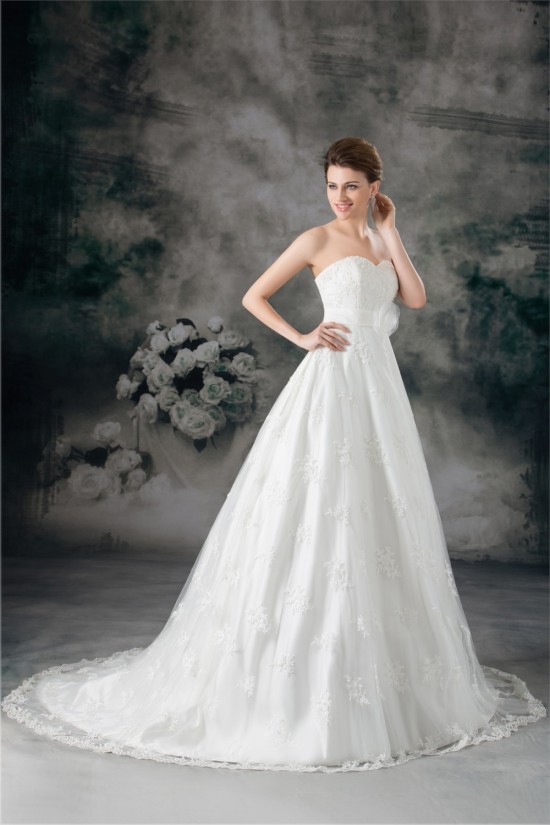 New Arrival Satin Lace Sweetheart A-Line Sleeveless Wedding Dresses 2031248 New Arrival Satin Lace Sweetheart A-Line Sleeveless Wedding Dresses 2031248