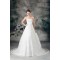 New Arrival Satin Lace Sweetheart A-Line Sleeveless Wedding Dresses 2031248