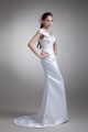 New Arrival Satin Mermaid/Trumpet Sleeveless V-Neck Wedding Dresses 2031249 New Arrival Satin Mermaid/Trumpet Sleeveless V-Neck Wedding Dresses 2031249