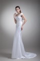 New Arrival Satin Mermaid/Trumpet Sleeveless V-Neck Wedding Dresses 2031249 New Arrival Satin Mermaid/Trumpet Sleeveless V-Neck Wedding Dresses 2031249