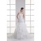 New Arrival Sleeveless Satin Organza A-Line Strapless Wedding Dresses 2031250
