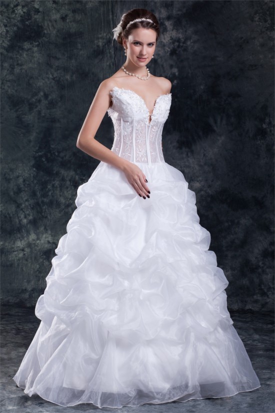 New Arrival V-Neck Ball Gown Satin Organza Sleeveless Wedding Dresses 2031255 New Arrival V-Neck Ball Gown Satin Organza Sleeveless Wedding Dresses 2031255