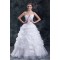 New Arrival V-Neck Ball Gown Satin Organza Sleeveless Wedding Dresses 2031255