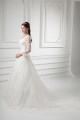 New Style A-Line Long Sleeve V-Neck Satin Organza Lace Wedding Dresses 2031258 New Style A-Line Long Sleeve V-Neck Satin Organza Lace Wedding Dresses 2031258