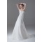 New Style Sleeveless A-Line Satin Organza Sweetheart Wedding Dresses 2031259